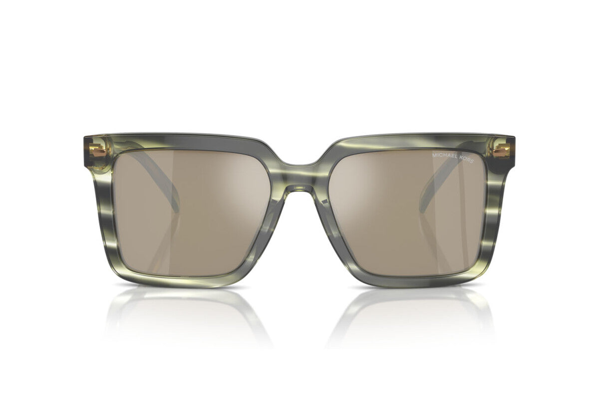 MICHAEL KORS ABRUZZO - 39787I CORNO D'ULIVO | OCCHIALE DA SOLE UOMO - MK 2217U CALIBRO 55