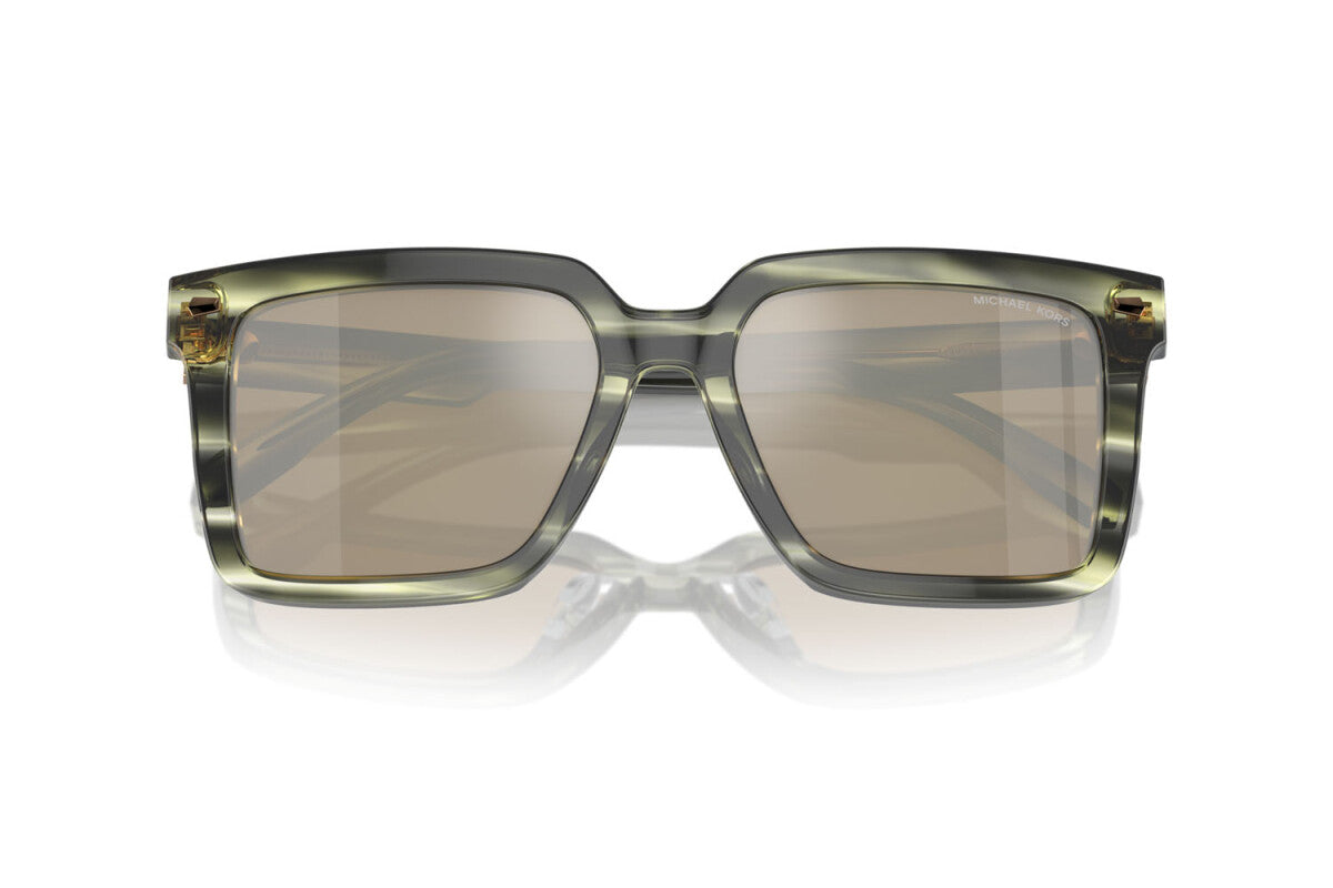MICHAEL KORS ABRUZZO - 39787I CORNO D'ULIVO | OCCHIALE DA SOLE UOMO - MK 2217U CALIBRO 55