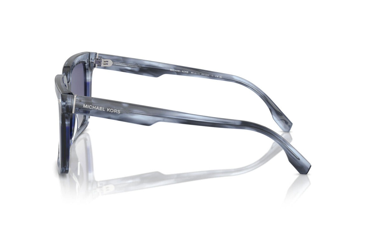 MICHAEL KORS ABRUZZO - 39796I CORNO BLU | OCCHIALE DA SOLE UOMO - MK 2217U CALIBRO 55