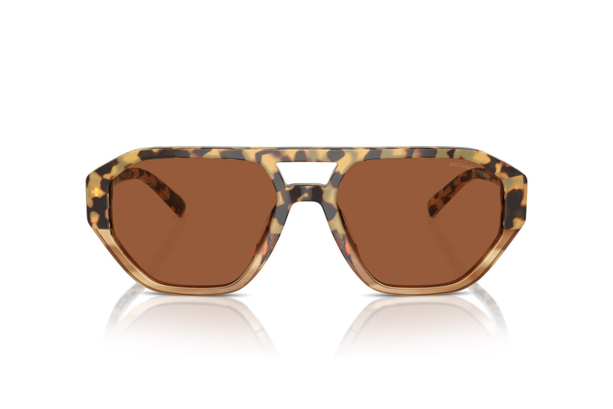 MICHAEL KORS ZURICH - 396573 TARTARUGA MARRONE | OCCHIALE DA SOLE UOMO - MK 2219U CALIBRO 57