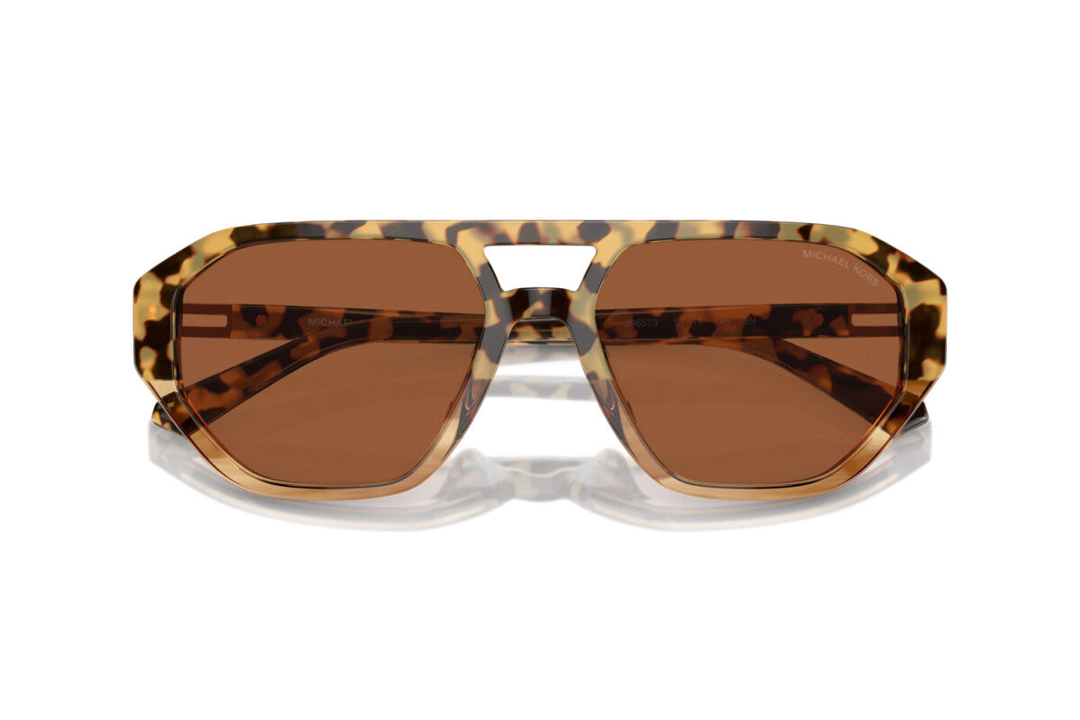 MICHAEL KORS ZURICH - 396573 TARTARUGA MARRONE | OCCHIALE DA SOLE UOMO - MK 2219U CALIBRO 57