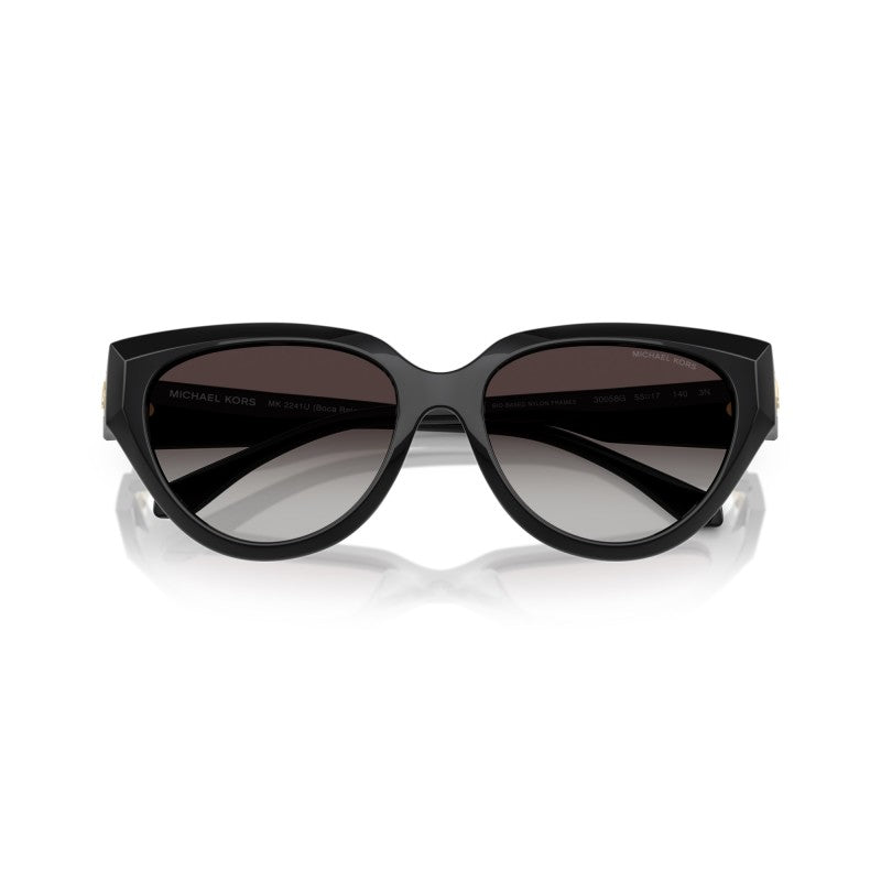 OCCHIALE DA SOLE DONNA | MICHAEL KORS MK 2241U - BOCA RATON 30058G NERO - CALIBRO 55