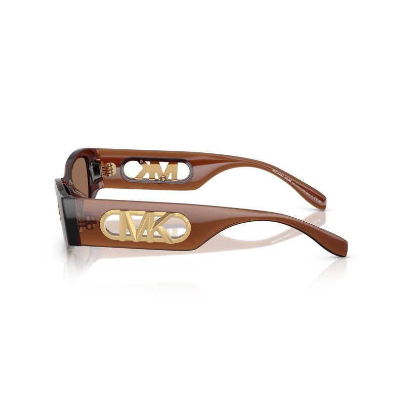 OCCHIALE DA SOLE DONNA | MICHAEL KORS MK 2243U - RHODES 402173 MARRONE TRASPARENTE - CALIBRO 52