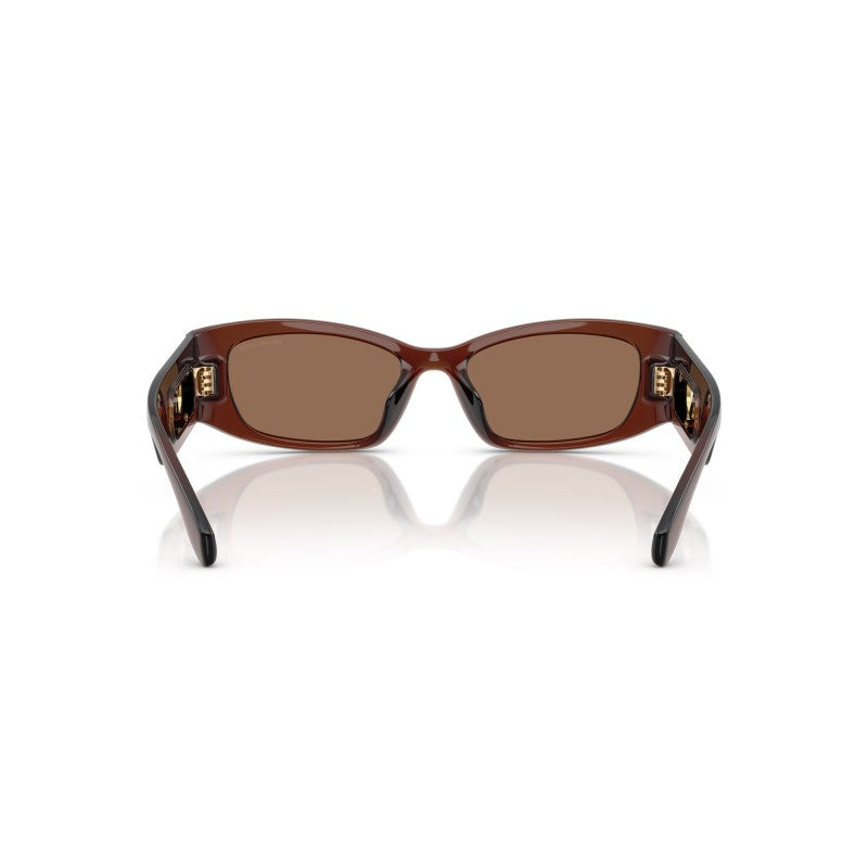 OCCHIALE DA SOLE DONNA | MICHAEL KORS MK 2243U - RHODES 402173 MARRONE TRASPARENTE - CALIBRO 52