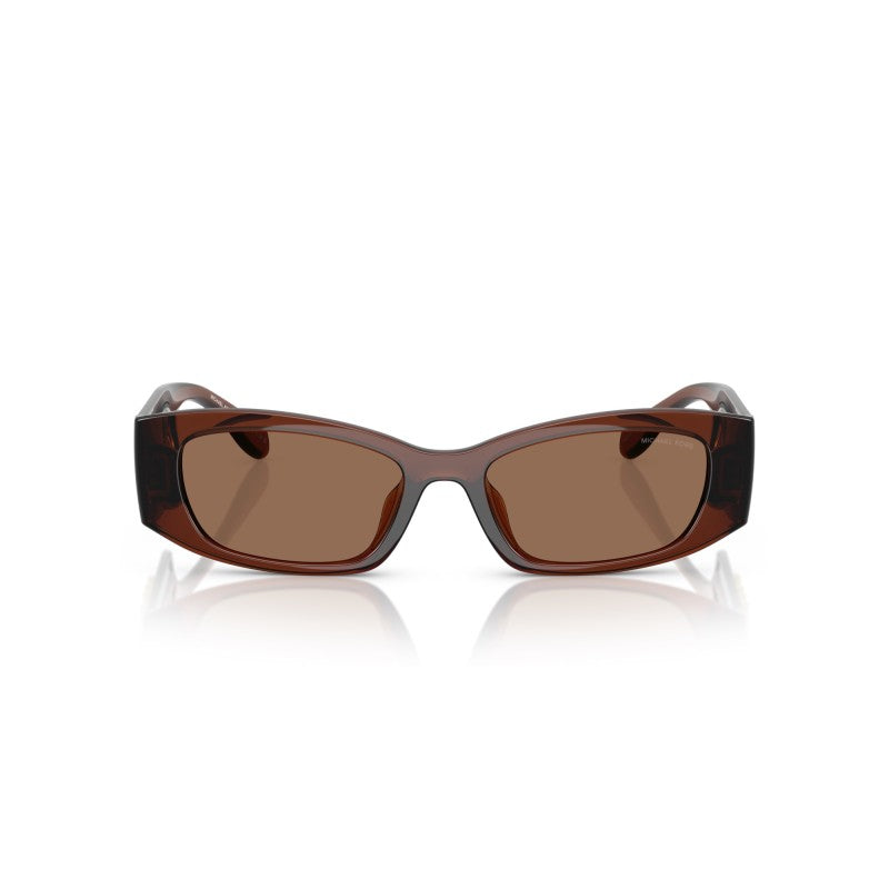 OCCHIALE DA SOLE DONNA | MICHAEL KORS MK 2243U - RHODES 402173 MARRONE TRASPARENTE - CALIBRO 52