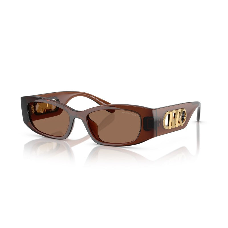 OCCHIALE DA SOLE DONNA | MICHAEL KORS MK 2243U - RHODES 402173 MARRONE TRASPARENTE - CALIBRO 52