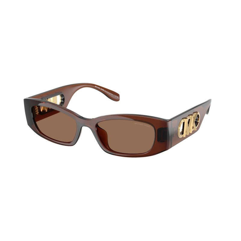 OCCHIALE DA SOLE DONNA | MICHAEL KORS MK 2243U - RHODES 402173 MARRONE TRASPARENTE - CALIBRO 52