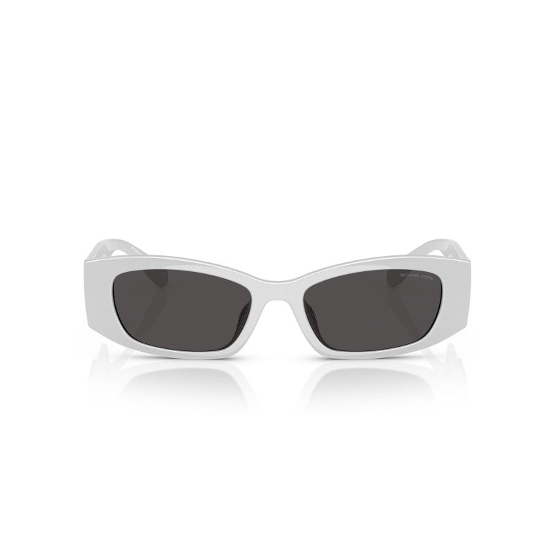 OCCHIALE DA SOLE DONNA | MICHAEL KORS MK 2243U - RHODES 402387 ARGENTO METALLIZZATO - CALIBRO 52