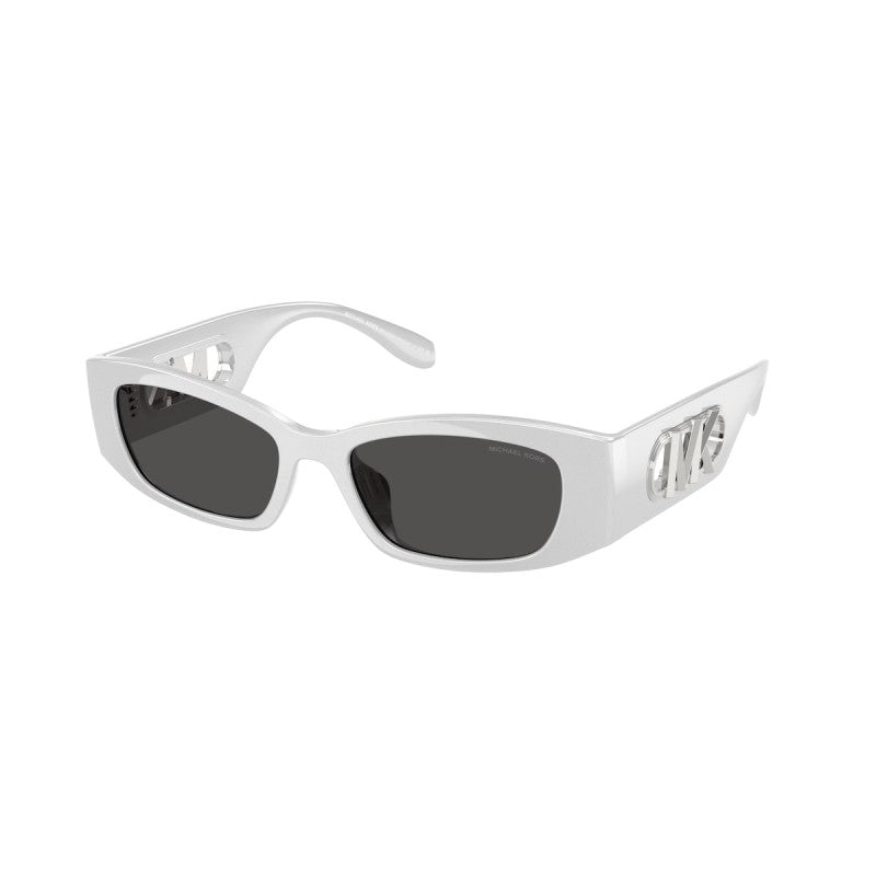 OCCHIALE DA SOLE DONNA | MICHAEL KORS MK 2243U - RHODES 402387 ARGENTO METALLIZZATO - CALIBRO 52