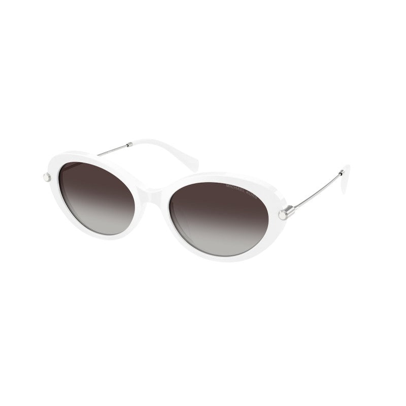 OCCHIALE DA SOLE DONNA | MICHAEL KORS MK 2245U - ROCKAWAY 31008G BIANCO OTTICO - CALIBRO 53