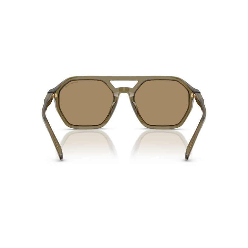 OCCHIALE DA SOLE UOMO | MICHAEL KORS MK 2251U - JACKSON HOLE 40127I OLIVA TRASPARENTE - CALIBRO 57