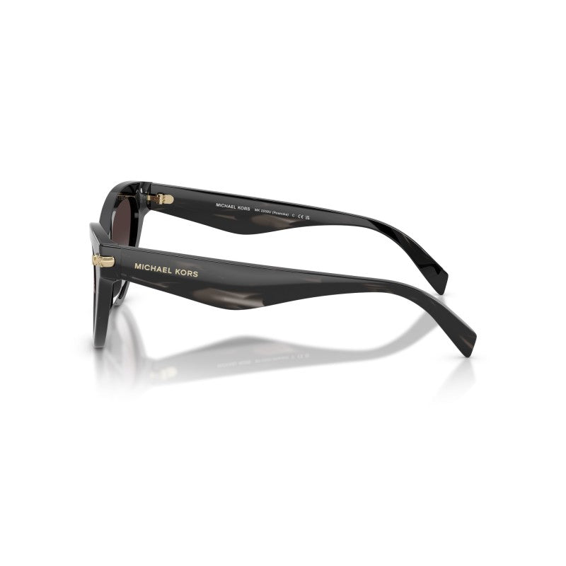 OCCHIALE DA SOLE DONNA | MICHAEL KORS MK 2259U - ROANOKE 40348G CORNO NERO - CALIBRO 52
