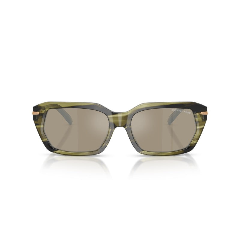OCCHIALE DA SOLE UOMO | MICHAEL KORS MK 2265U - LAKE TAHOE 40407I CORNO D'ULIVO - CALIBRO 54