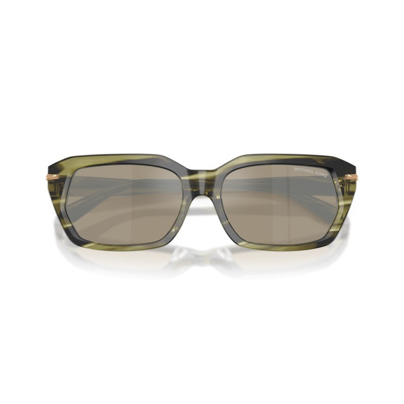 OCCHIALE DA SOLE UOMO | MICHAEL KORS MK 2265U - LAKE TAHOE 40407I CORNO D'ULIVO - CALIBRO 54
