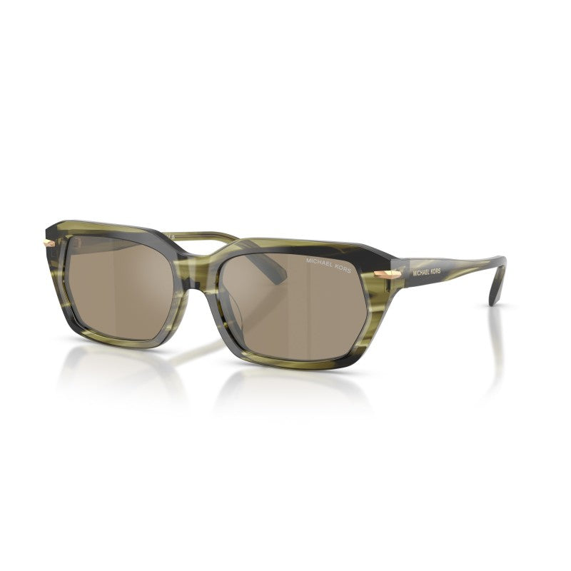OCCHIALE DA SOLE UOMO | MICHAEL KORS MK 2265U - LAKE TAHOE 40407I CORNO D'ULIVO - CALIBRO 54