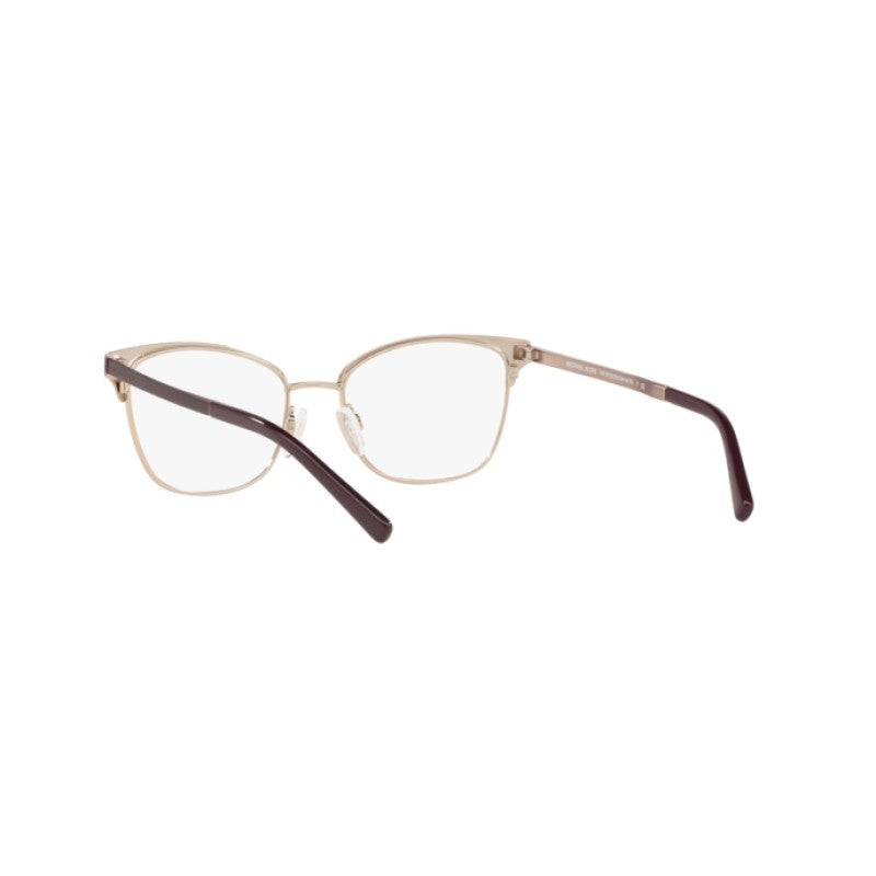 OCCHIALI DA VISTA DONNA | MICHAEL KORS MK 3012 - ADRIANNA IV 1108 OPACO CORDOVAN / ORO ROSA - CALIBRO 51