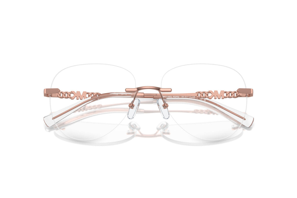 MICHAEL KORS KYOTO - 1108 ORO ROSA LUCIDO | OCCHIALE DA VISTA DONNA - MK 3077 CALIBRO 56