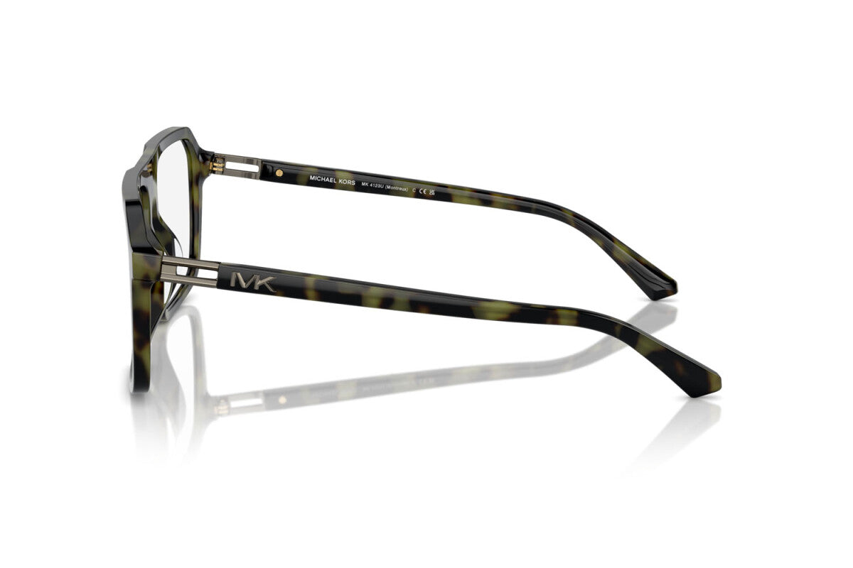 MICHAEL KORS MONTREUX - 3943 TARTARUGA OLIVASTRA | OCCHIALE DA VISTA UOMO - MK 4123U CALIBRO 57
