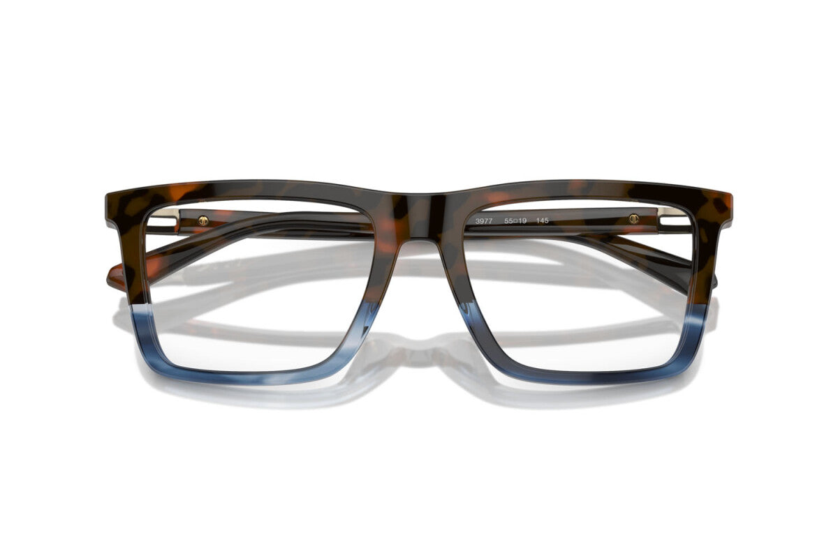 MICHAEL KORS SORENGO - 3977 TARTARUGA A BLOCCHI BLU | OCCHIALE DA VISTA UOMO - MK 4124U CALIBRO 55