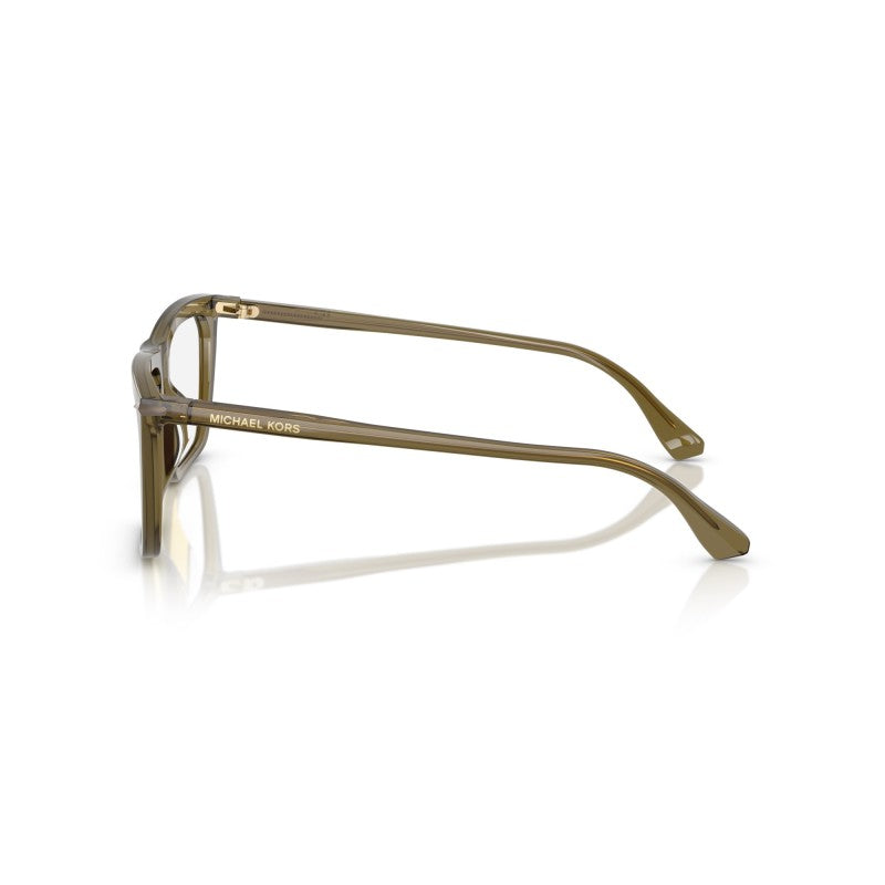 OCCHIALE DA VISTA UOMO | MICHAEL KORS MK 4157U - ECHO PARK 4012 OLIVA TRASPARENTE - CALIBRO 56