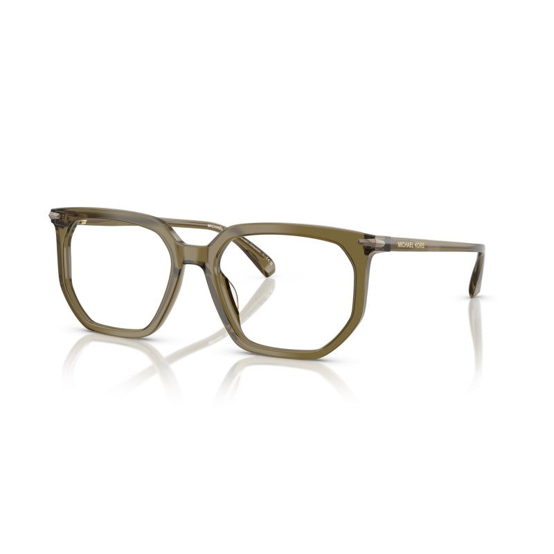 OCCHIALE DA VISTA UOMO | MICHAEL KORS MK 4158U - SEQUOIA 4012 OLIVA TRASPARENTE - CALIBRO 55