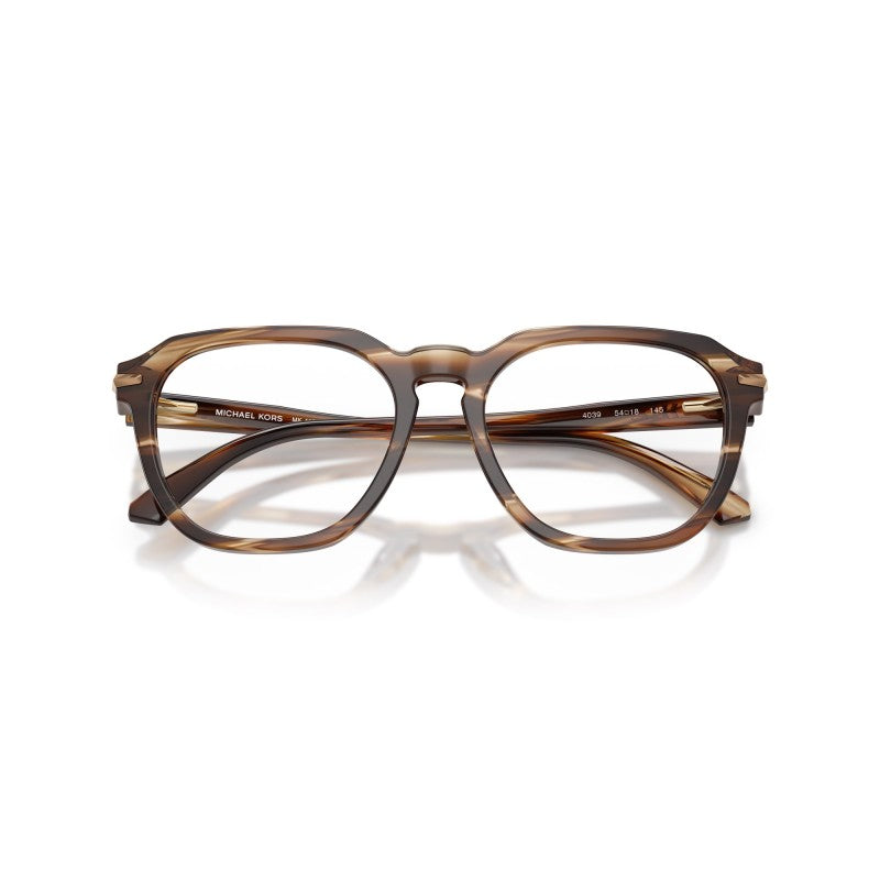 OCCHIALE DA VISTA UOMO | MICHAEL KORS MK 4174U - WOLF CREEK 4039 CORNO MARRONE - CALIBRO 54