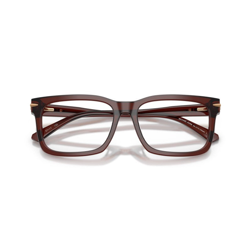 OCCHIALE DA VISTA UOMO | MICHAEL KORS MK 4177U - OTTAWA 3401 MARRONE TRASPARENTE - CALIBRO 55
