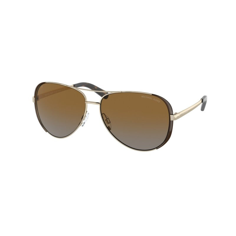 OCCHIALE DA SOLE DONNA | MICHAEL KORS MK 5004 - CHELSEA 1014T5 ORO / DK MARRONE CIOCCOLATO - CALIBRO 59