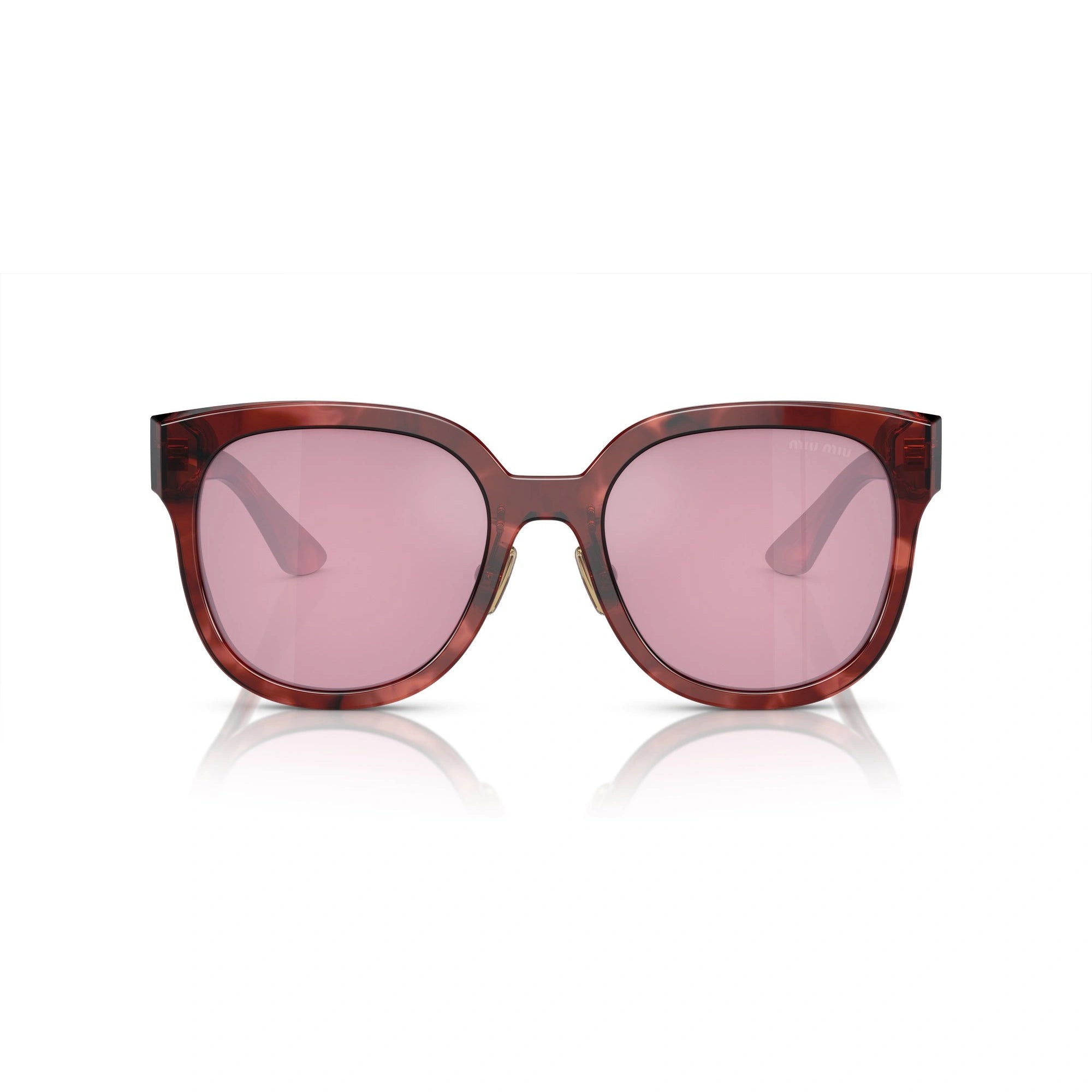 MIU MIU MU 01ZS - GRANATO STRIATO | OCCHIALE DA SOLE DONNA - 12Q50D CALIBRO 55