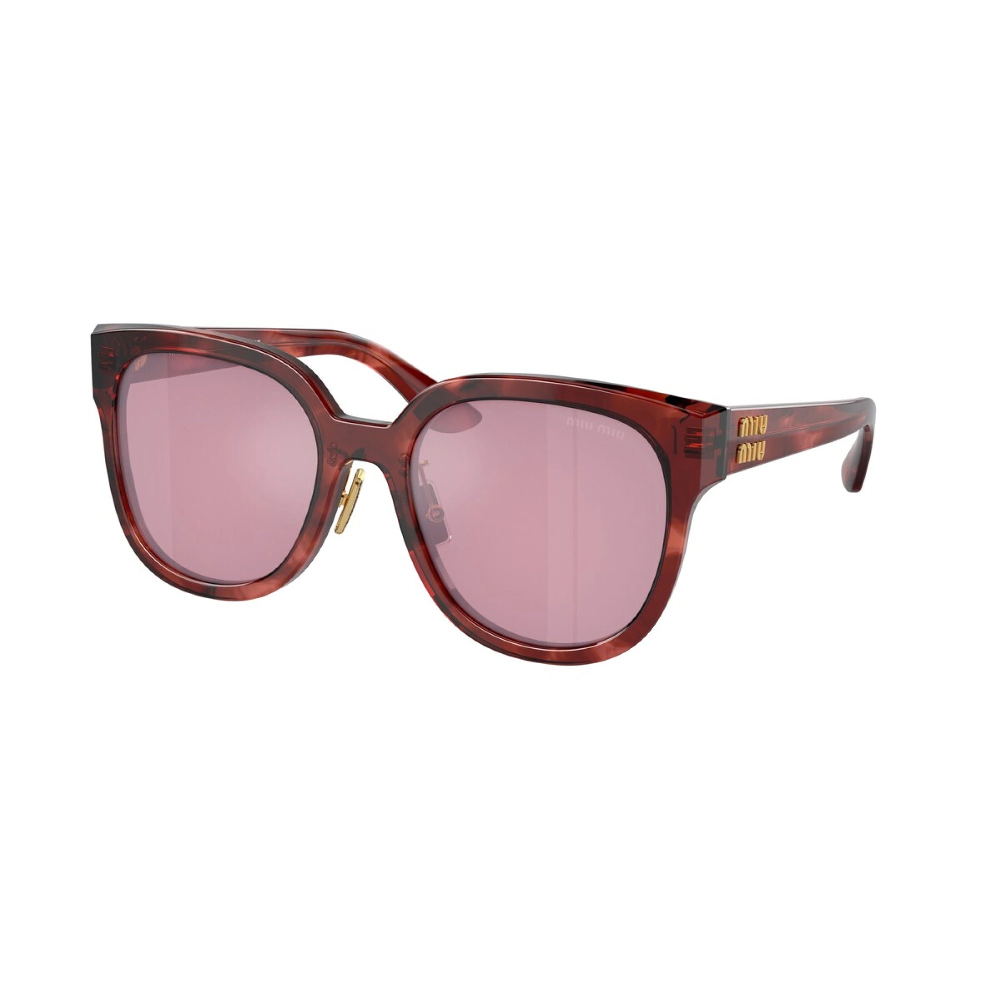 MIU MIU MU 01ZS - GRANATO STRIATO | OCCHIALE DA SOLE DONNA - 12Q50D CALIBRO 55
