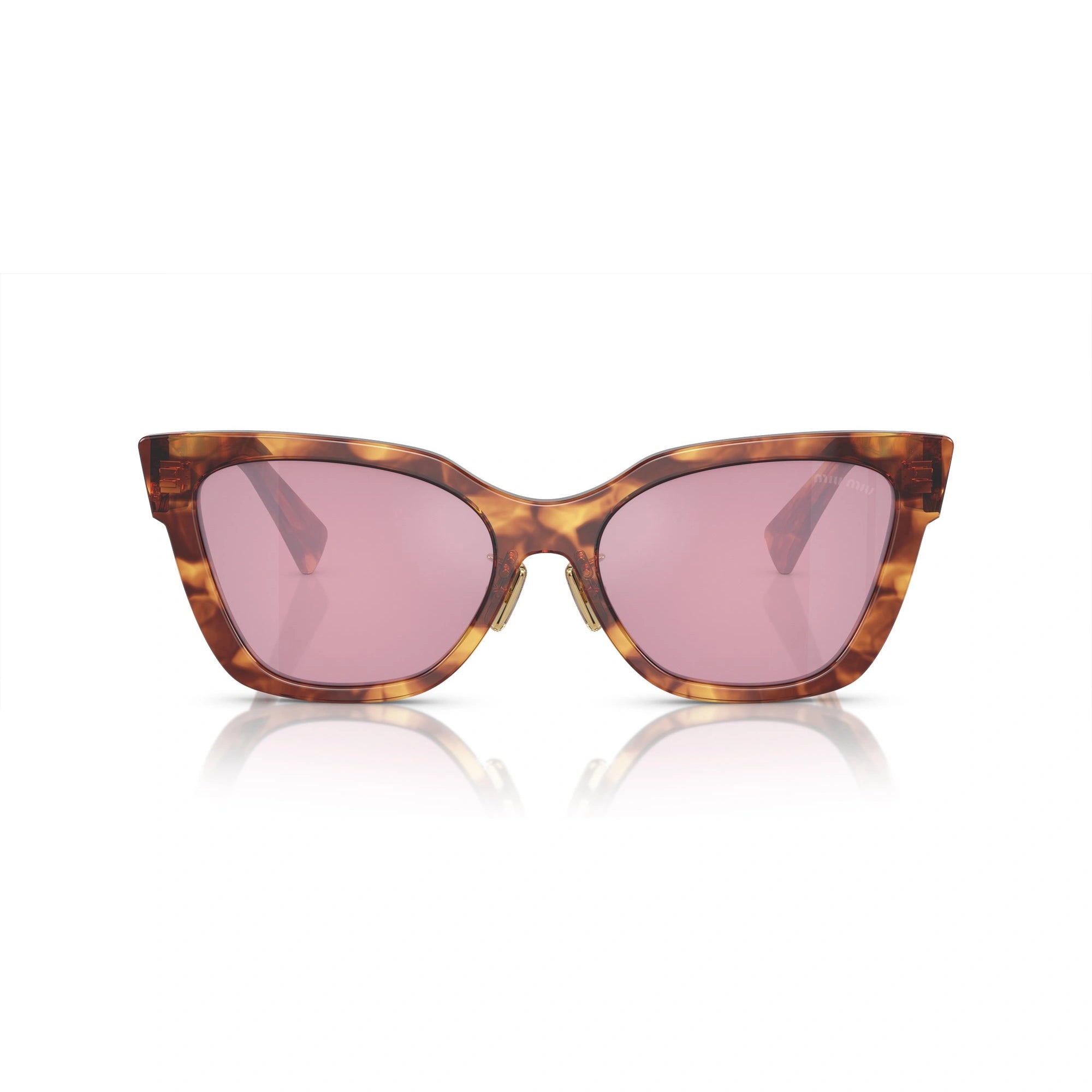 MIU MIU MU 02ZS - TABACCO STRIATO | OCCHIALE DA SOLE DONNA - 11Q50D CALIBRO 56