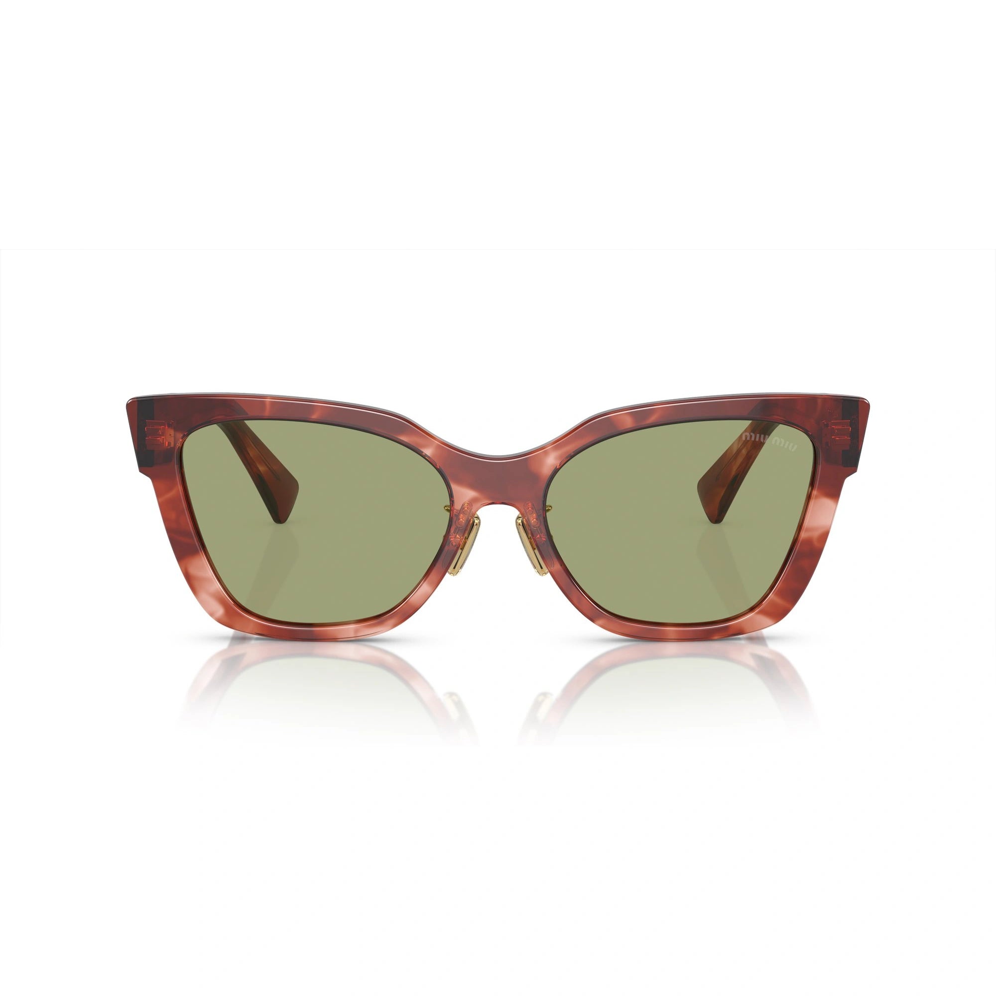 MIU MIU MU 02ZS - GRANATO STRIATO | OCCHIALE DA SOLE DONNA - 12Q60D CALIBRO 56