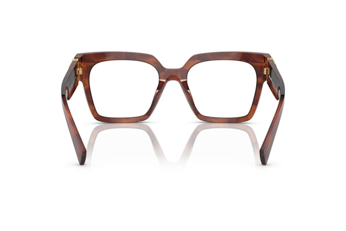 MIU MIU - 11Q1O1 STRIPPED TOBACCO | OCCHIALE DA VISTA DONNA - MU 04UV CALIBRO 52