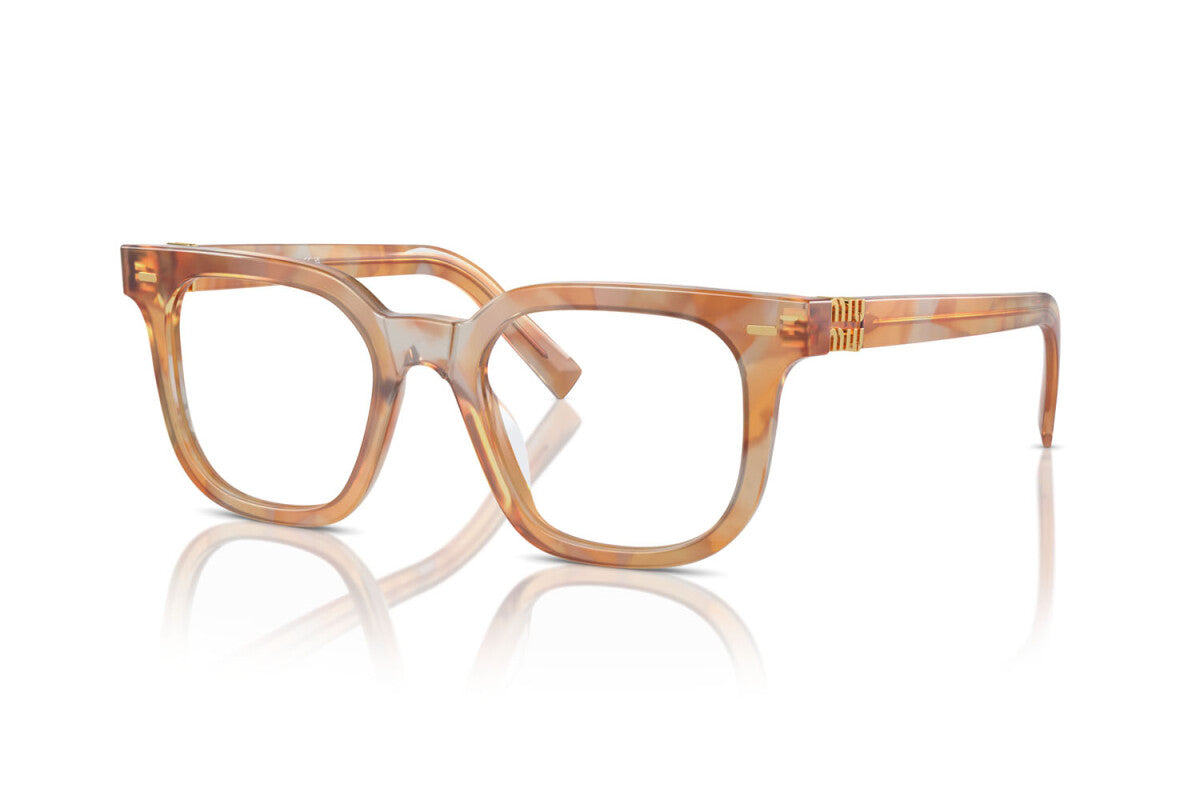 MIU MIU - 13U1O1 HAVANA CREAM | OCCHIALE DA VISTA DONNA - MU 06XV CALIBRO 47