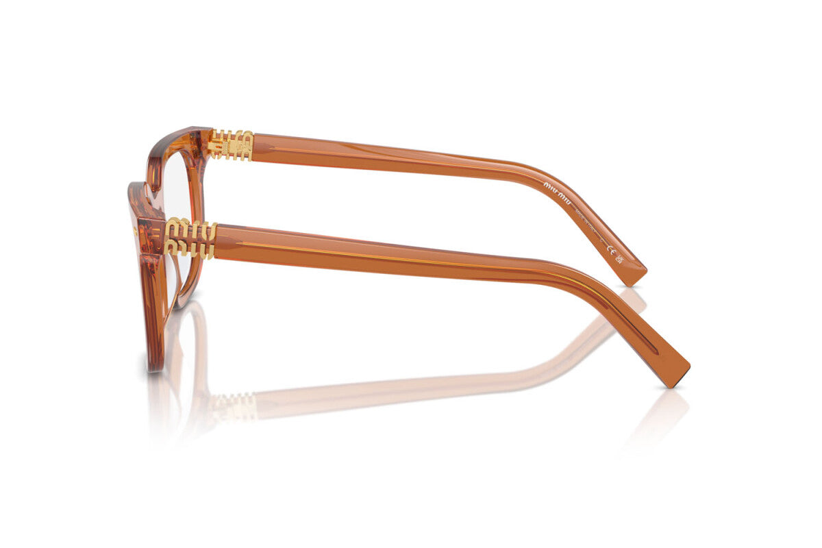 MIU MIU - 15T1O1 CARAMEL TRASPARENT | OCCHIALE DA VISTA DONNA - MU 06XV CALIBRO 49