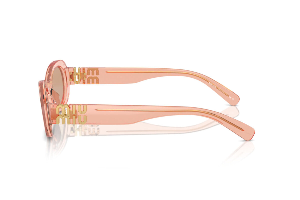 MIU MIU - 13T1P1 NOISETTE TRANSPARENT | OCCHIALE DA SOLE DONNA - MU 06ZS CALIBRO 50