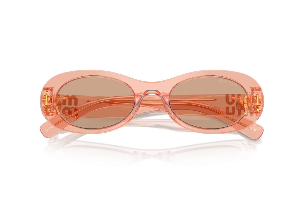 MIU MIU - 13T1P1 NOISETTE TRANSPARENT | OCCHIALE DA SOLE DONNA - MU 06ZS CALIBRO 50