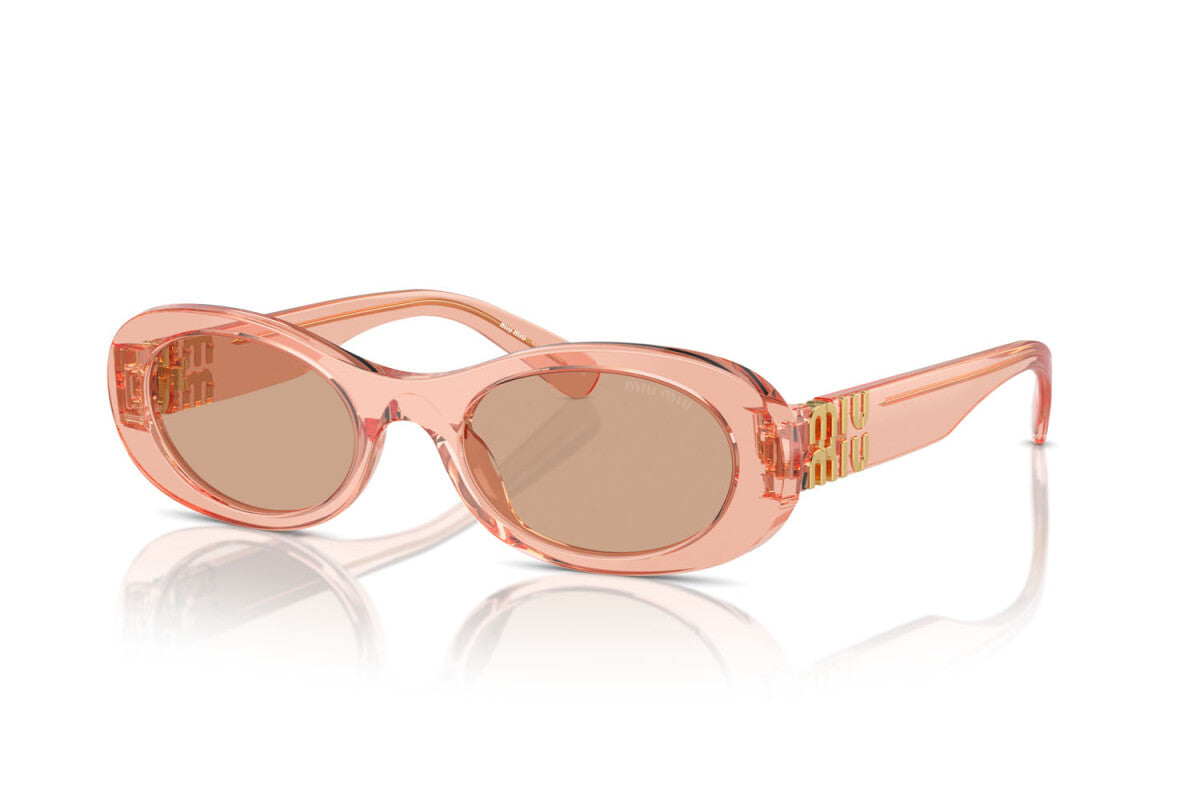 MIU MIU - 13T1P1 NOISETTE TRANSPARENT | OCCHIALE DA SOLE DONNA - MU 06ZS CALIBRO 50