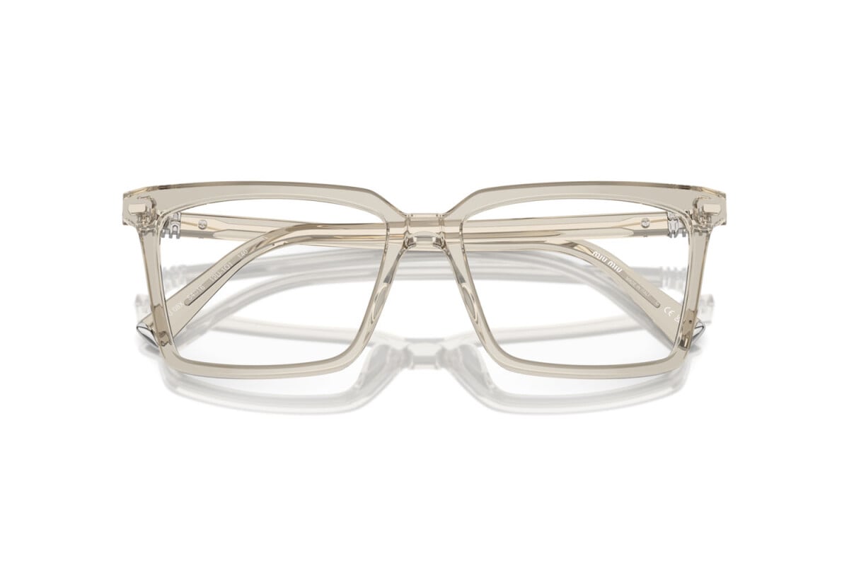 MIU MIU - 12U1O1 HEMP TRANSPARENT | OCCHIALE DA VISTA DONNA - MU 08XV CALIBRO 52