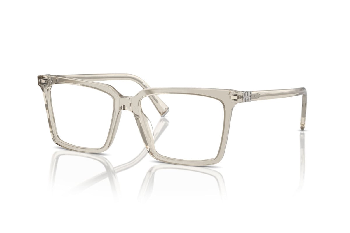 MIU MIU - 12U1O1 HEMP TRANSPARENT | OCCHIALE DA VISTA DONNA - MU 08XV CALIBRO 52