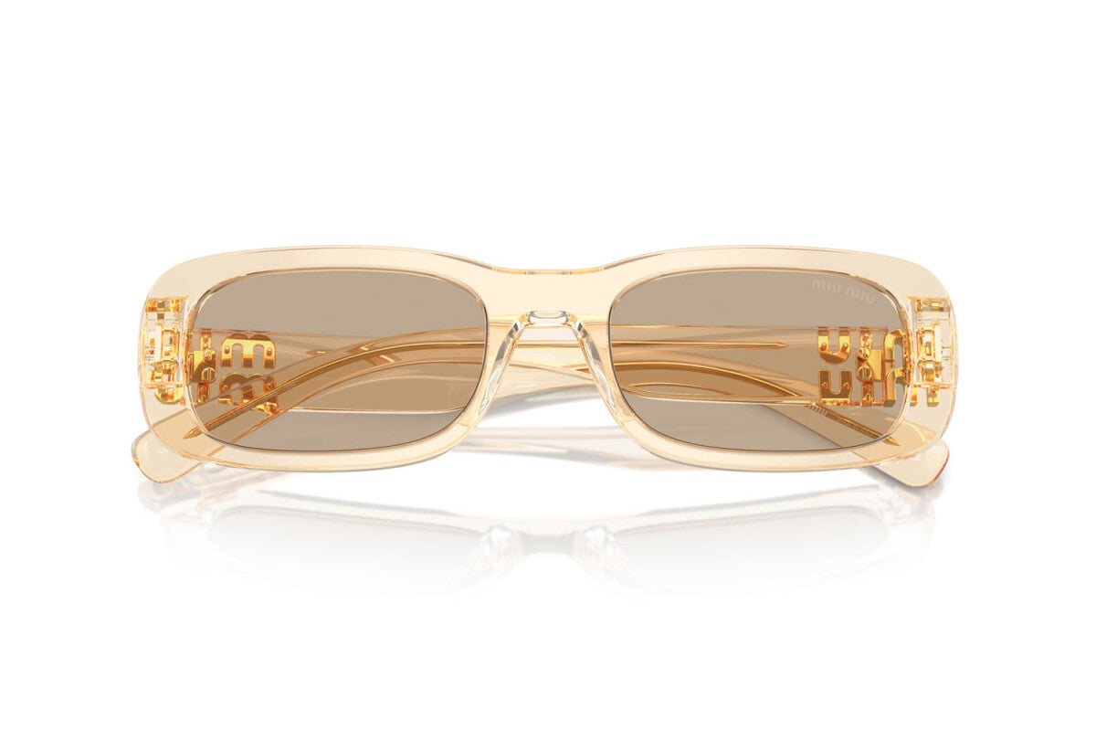 MIU MIU - 11T40F SAND TRANSPARENT  | OCCHIALE DA SOLE DONNA - MU 08ZS CALIBRO 53