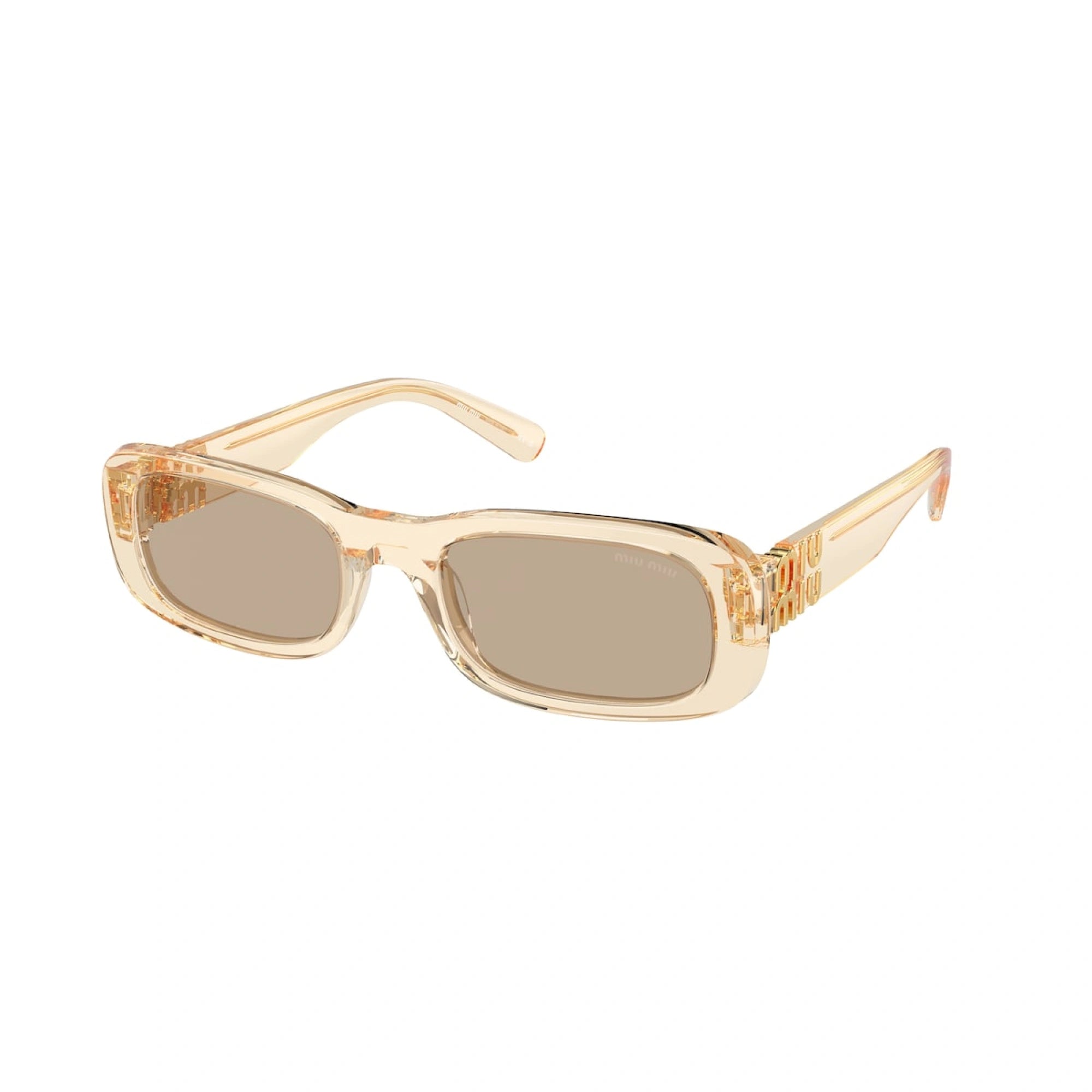 MIU MIU MU 08ZS - SAND TRANSPARENT | OCCHIALE DA SOLE DONNA - 11T40F CALIBRO 53
