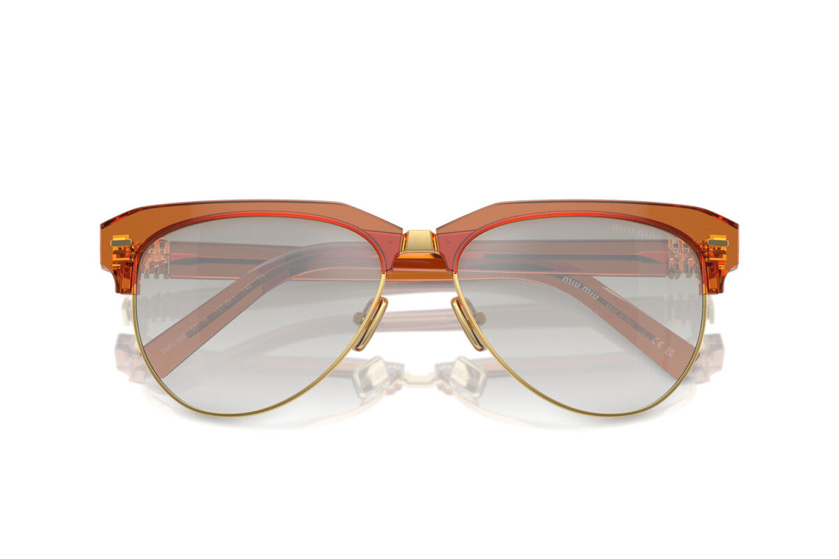 MIU MIU - 15T8K1 CARAMEL | OCCHIALE DA SOLE DONNA - MU 09ZS CALIBRO 57