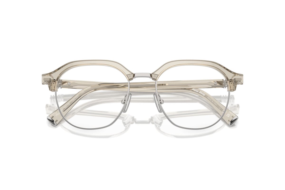 MIU MIU - 12U1O1 HEMP TRASPARENT | OCCHIALE DA VISTA DONNA - MU 10XV CALIBRO 50