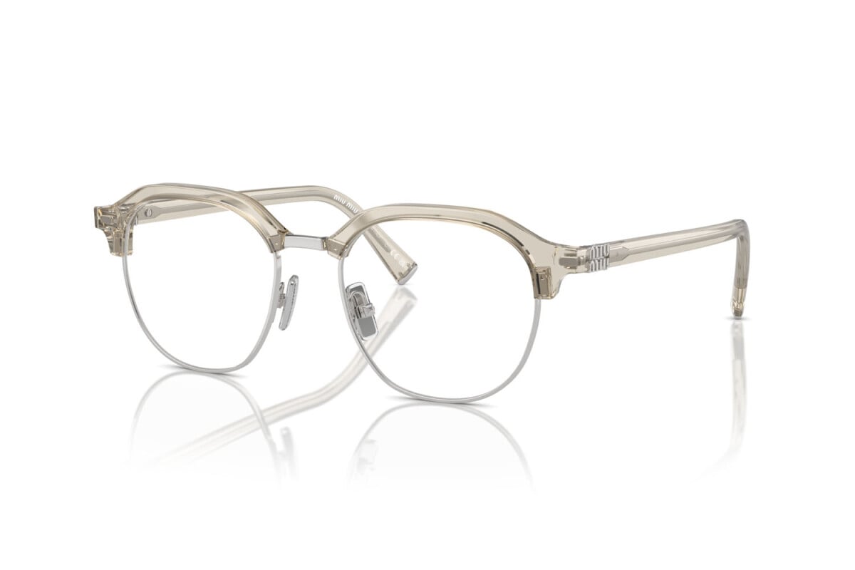 MIU MIU - 12U1O1 HEMP TRASPARENT | OCCHIALE DA VISTA DONNA - MU 10XV CALIBRO 50