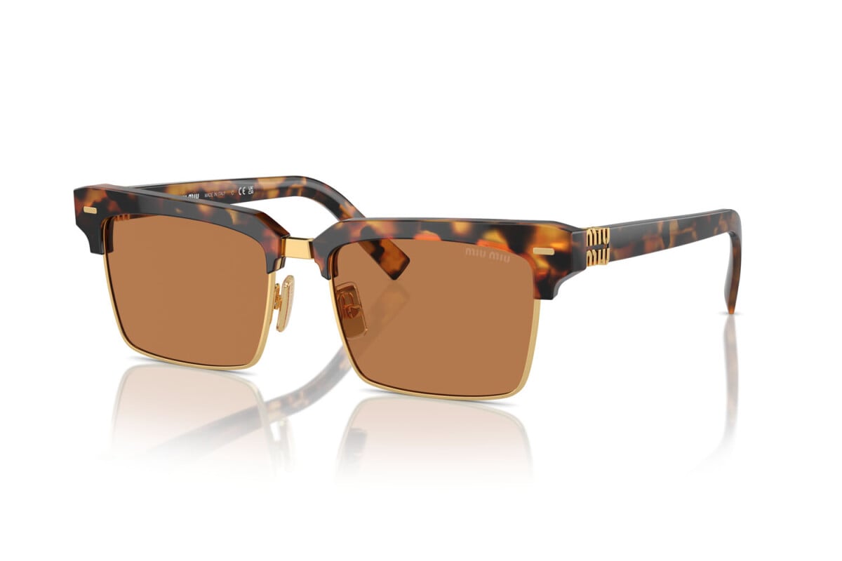 MIU MIU - 19P2Z1 LIGHT HAVANA | OCCHIALE DA SOLE DONNA - MU 10ZS CALIBRO 54