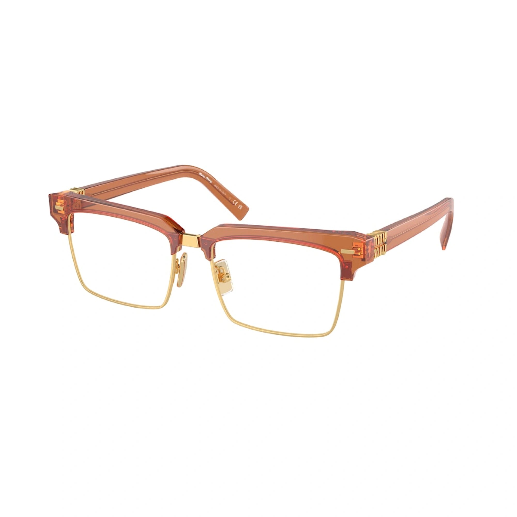 MIU MIU MU 11XV - CARAMEL TRASPARENT | OCCHIALE DA VISTA DONNA - 15T1O1 CALIBRO 54