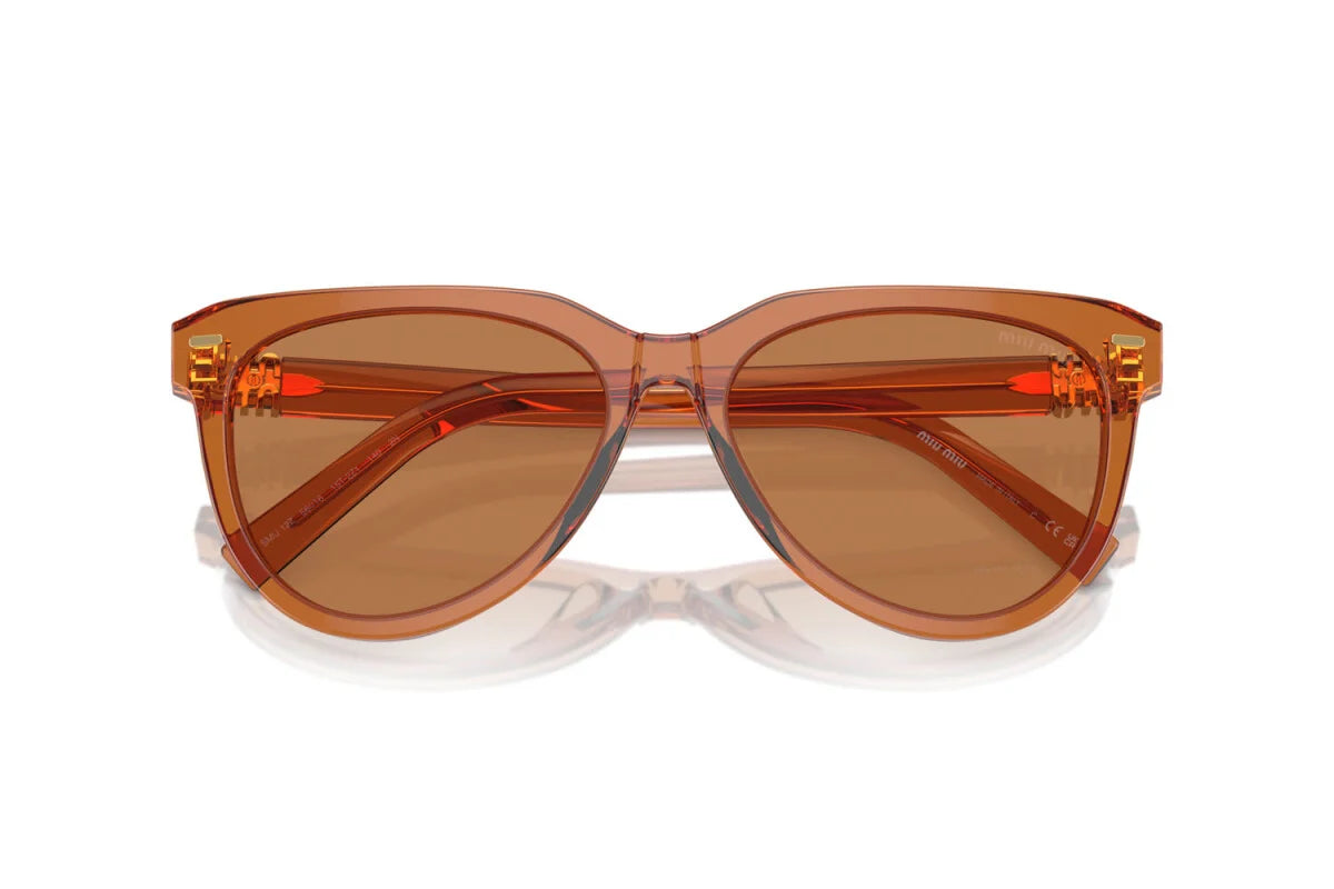 MIU MIU - 15T2Z1 CARAMEL | OCCHIALE DA SOLE DONNA - MU 12ZS CALIBRO 56