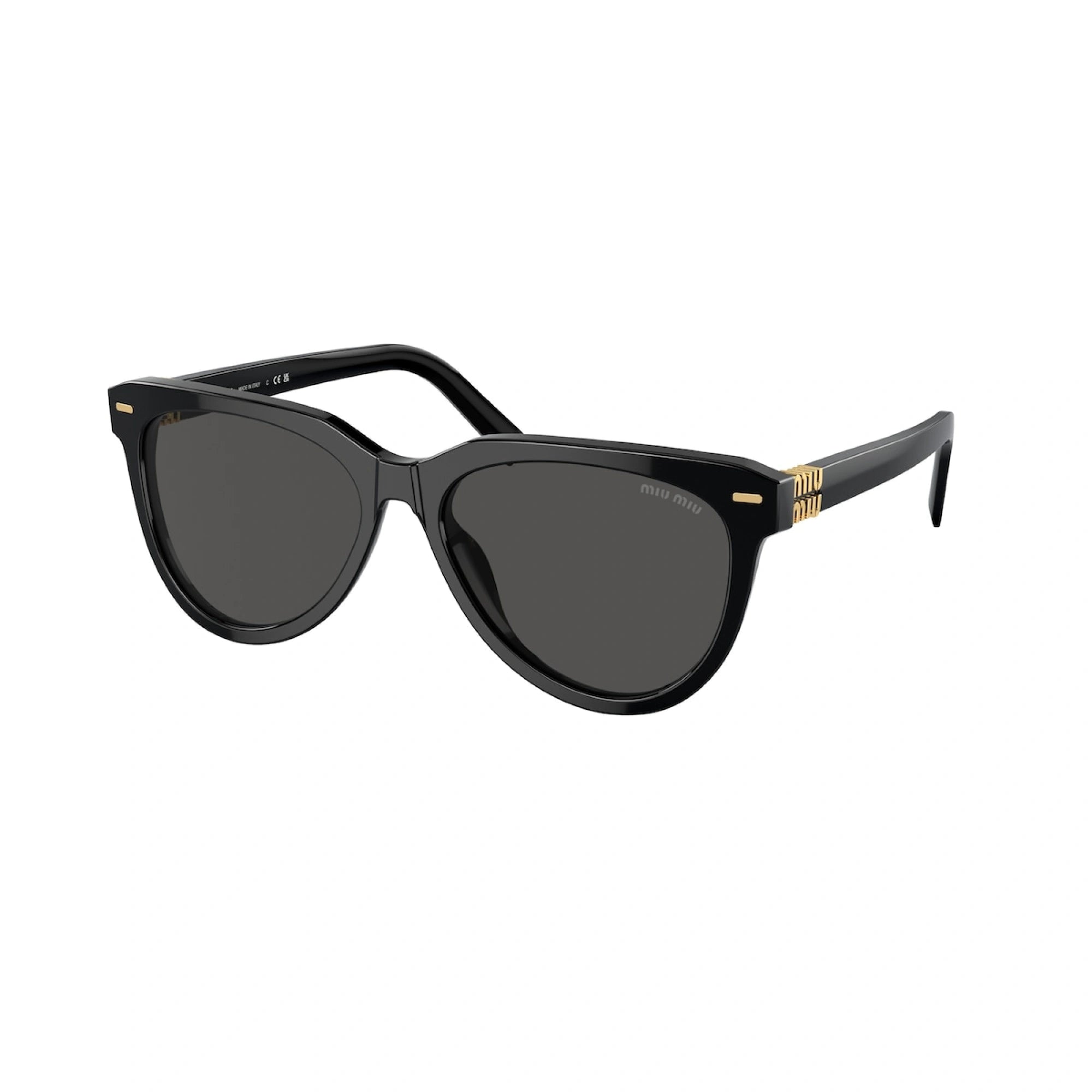 MIU MIU MU 12ZS - BLACK | OCCHIALE DA SOLE DONNA - 16K5S0 CALIBRO 56