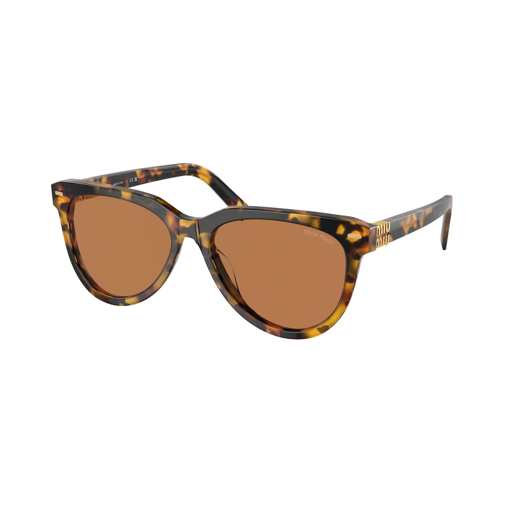 MIU MIU MU 12ZS - HAVANA HONEY | OCCHIALE DA SOLE DONNA - VAU01T CALIBRO 56